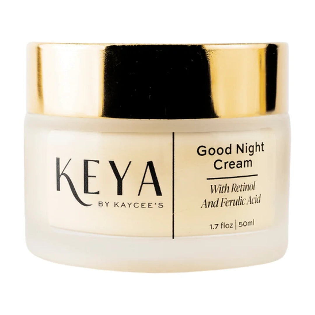KEYA BY KAYCEE'S Good Night Cream with Retinol and Ferulic Acid, 50 ml jar.