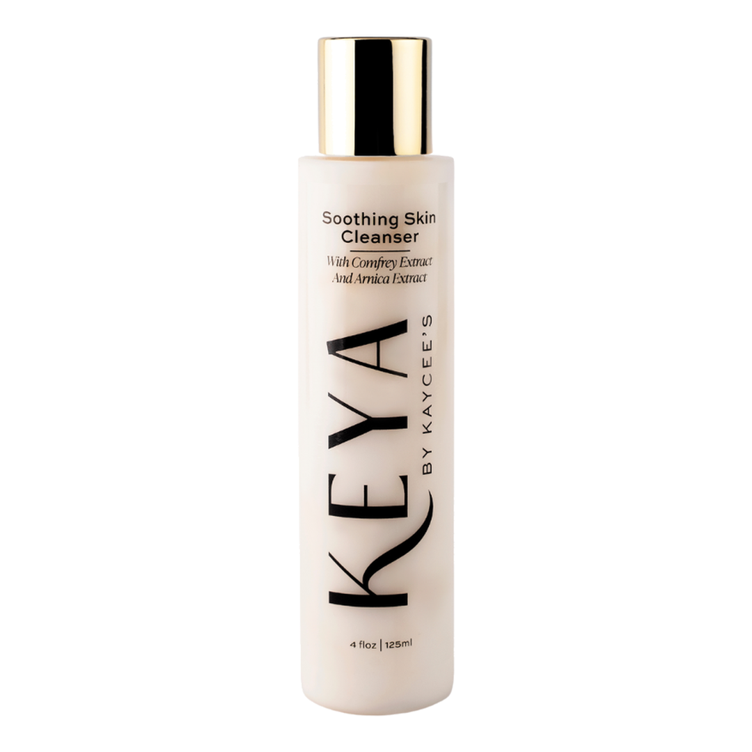 KEYA BY KAYCEE'S Soothing Skin Cleanser with Comfrey Extract and Arnica Extract, 125 ml bottle.