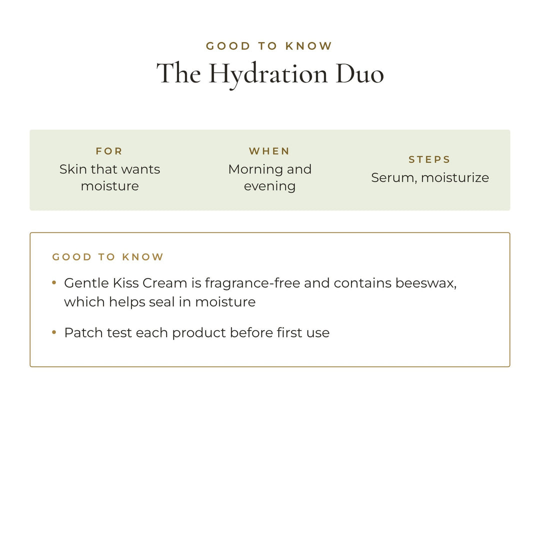 Good to know: The Hydration Duo, for skin that wants moisture