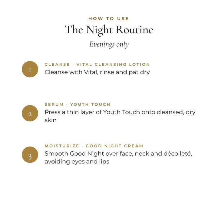 How to use The Night Routine, evenings only, in three steps